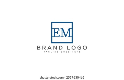 EM logo design vector template design for brand