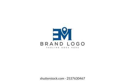 EM logo design vector template design for brand