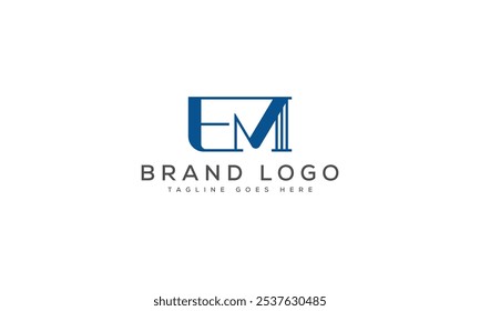 EM logo design vector template design for brand