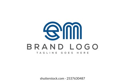 EM logo design vector template design for brand