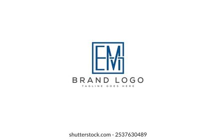 EM logo design vector template design for brand