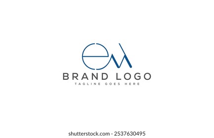 EM logo design vector template design for brand