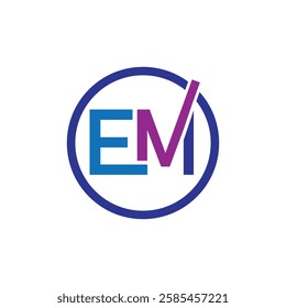 em logo icon, symbol sign money dollar, button