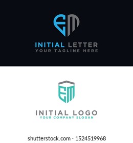 EM Logo Set is a modern graphic design, Inspirational logo design for all companies. -Vectors