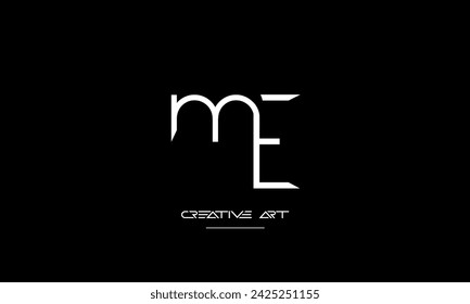 EM, ME, E, M abstract letters logo monogram