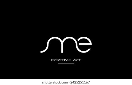 EM, ME, E, M abstract letters logo monogram