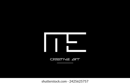 EM, ME, E, M abstract letters logo monogram