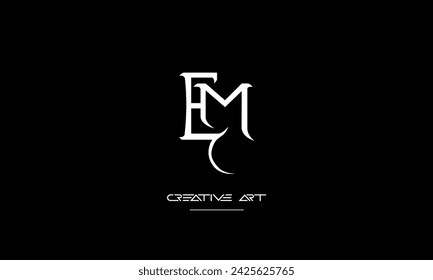 EM, ME, E, M abstract letters logo monogram