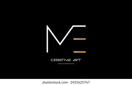 EM, ME, E, M abstract letters logo monogram