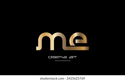 EM, ME, E, M abstract letters logo monogram