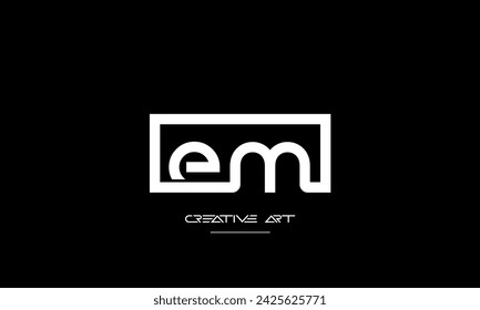 EM, ME, E, M abstract letters logo monogram