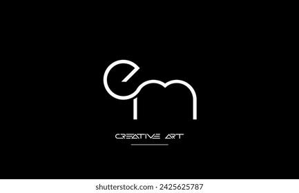 EM, ME, E, M abstract letters logo monogram