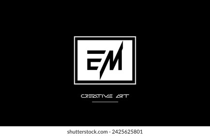 EM, ME, E, M abstract letters logo monogram