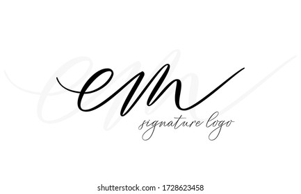 EM ME Letter Initial Logo Design Template
