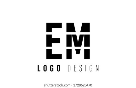 EM ME Letter Initial Logo Design Template
