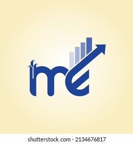 EM or ME Letter Logo Design Template.