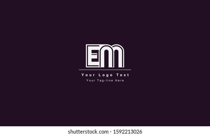 EM ME letter logo. Unique attractive creative modern initial EM ME E M initial based letter icon logo