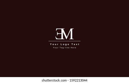 EM ME letter logo. Unique attractive creative modern initial EM ME E M initial based letter icon logo