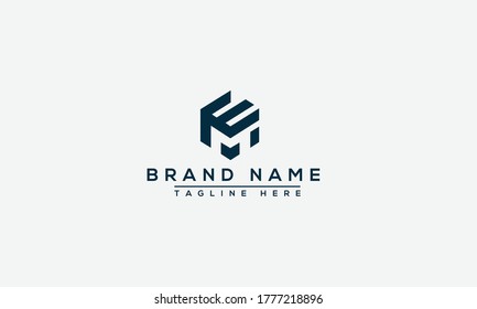 EM, ME Logo Design Template Vector Graphic Branding Element.