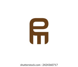 EM ME logo design vector template