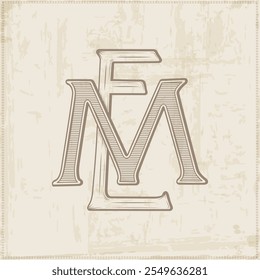 EM, ME ,  logo EM, Letter EM, Monogram EM, vector, logo, Wedding Monogram Initials, Wedding Logo,Wedding Monogram, Logo Design , Monogram Vintage