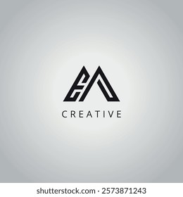 EM ME Modern Creative Alphabet Business Logo Design Vector Icon Symbol.