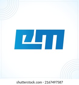 em or me modern creative premium logo design vector template