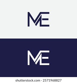 EM monogram initials letter logo concept. ME icon design. EM elegant. Alphabet letters Initials Monogram logo ME, ME INITIAL, ME letter.