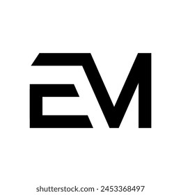 EM monogram logo vector design illustration