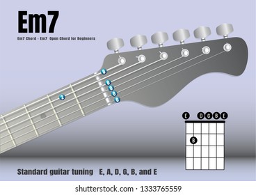 
Em7 Chord - E minor 7 Ope...d for Beginners,vector.eps