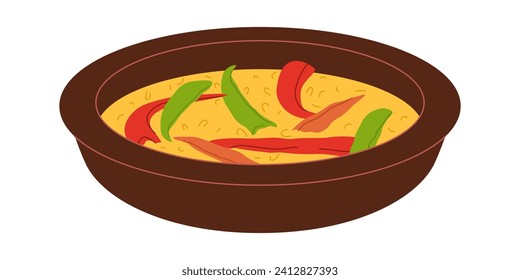 ema datshi soup traditional food bhutan made from cheese and chili with vegetable delicious cuisine