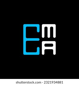 EMA letter logo creative design with vector graphic, EMA simple and modern logo. EMA luxurious alphabet design  