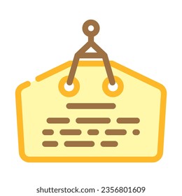 ema wooden plaques shintoism color icon vector. ema wooden plaques shintoism sign. isolated symbol illustration