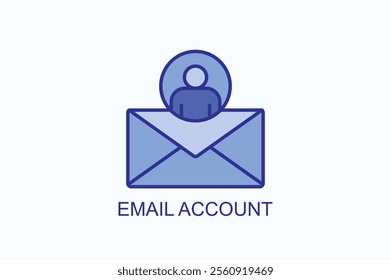 Email Account vector, icon or logo sign symbol illustration