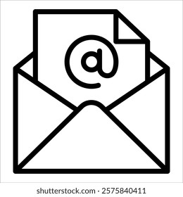 Email Address Icon Element For Design