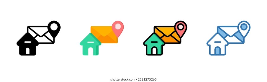 Email Address Icon Element For Design