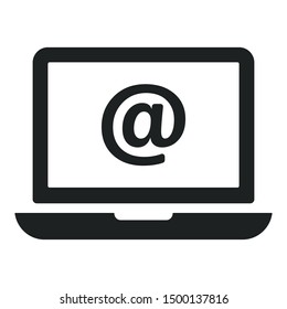 Email address icon. Vector graphics.