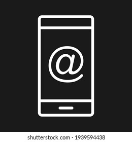 Email address, mail, smartphone, mobile icon vector image. Can also be used for information technology. Suitable for use on web apps, mobile apps and print media.