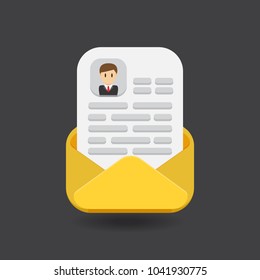 Email Address Verified. Send ducument data, E-mail concept.