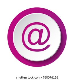 Email adress symbol - 3d icon. Vector.
