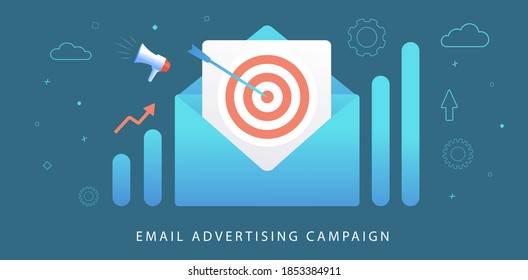 Email Advertising Digital Marketing Campaign. Inbound EMail click-through-rate Advertising and Outbound Business Strategy Advertisement. Drip e-marketing. Reaching target audience with e-mail letter