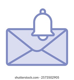 Email Alert duotone line icon, editable vector icon, pixel perfect, illustrator ai file