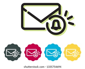 Email Alert Icon as EPS 10 fiile
