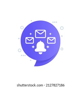 icono de alerta de correo electrónico para web