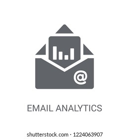 Email Analytics icon. Trendy Email Analytics logo concept on white background from Business and analytics collection. Suitable for use on web apps, mobile apps and print media.
