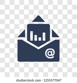 Email Analytics icon. Trendy Email Analytics logo concept on transparent background from Business and analytics collection