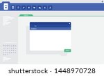 Email application ui screen with pop-up send window.