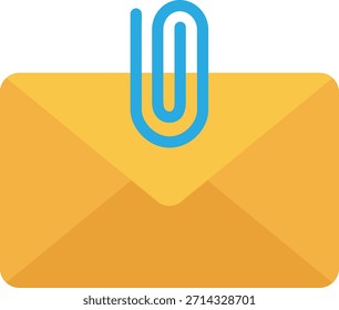 Correo electrónico con icono de datos adjuntos: Enviar y recibir archivos digitales
