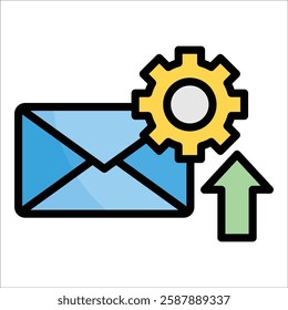 Email Automation Icon Element For Design