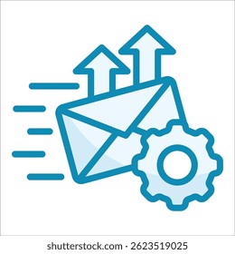 Email Automation Icon Element For Design